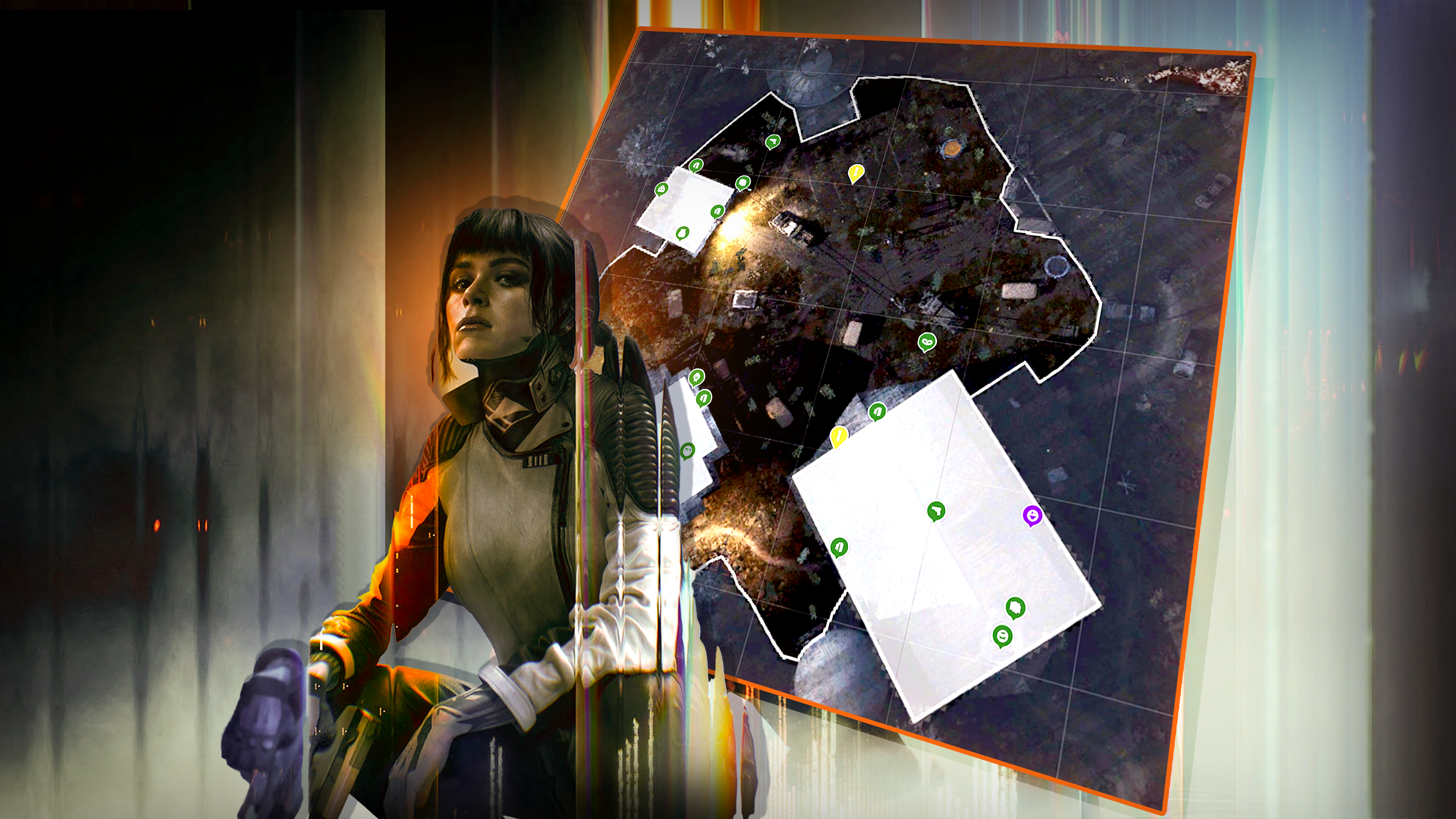 Интерактивная карта BO7 Zombies для фермы Вандорн